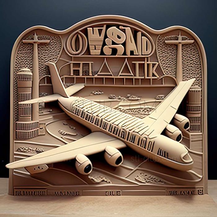 3D model Old Airport in Qatar (STL)